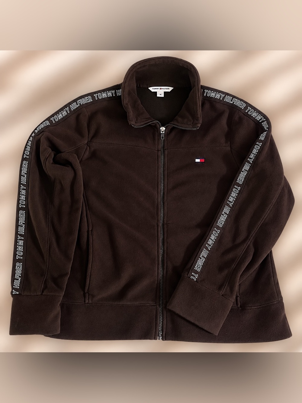 Tommy Hilfiger Woman’s Brown Fleece Zip Jacket